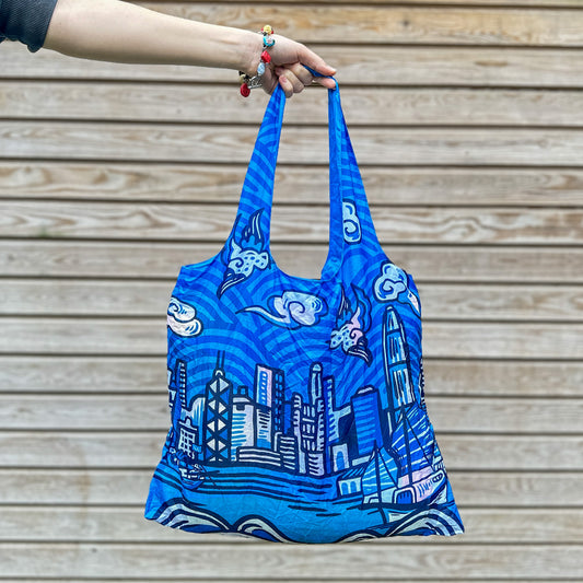 FOLDABLE SHOPPING BAG: Hong Kong