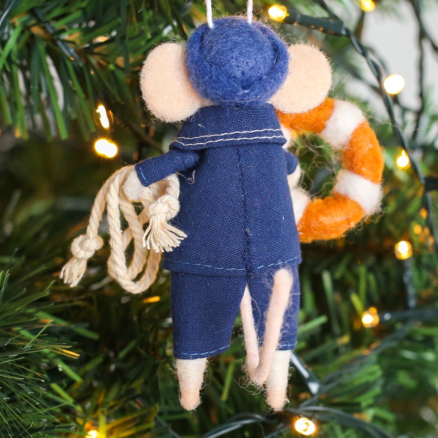 HANGING DECORATIONS: Felt Mouse (Ah Lun Hong Kong Ferry Mouse)